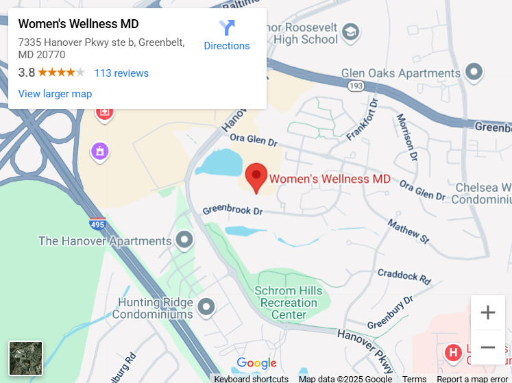 Directions to Women's Wellness MD in Greenbelt, MD